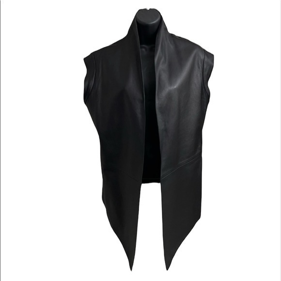 JOSIE NATORI Lambskin Vest Size M
